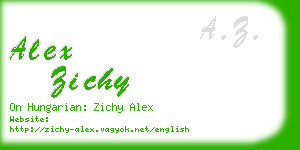 alex zichy business card